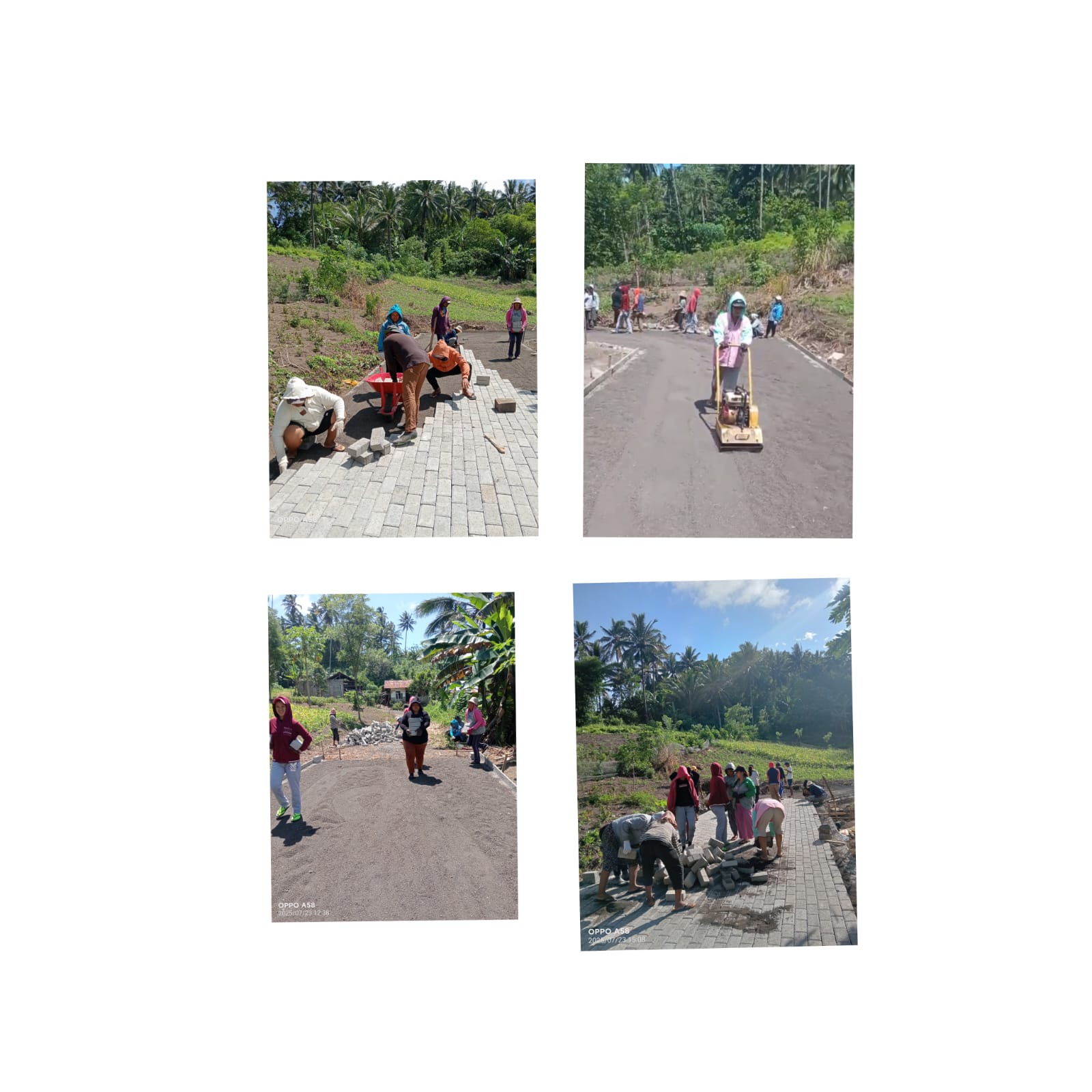 Pembangunan jalan paving block